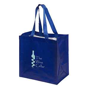 TO9222-BRING 'ER TOTE BAG WITH BOTTLE COMPARTMENTS-Royal Blue